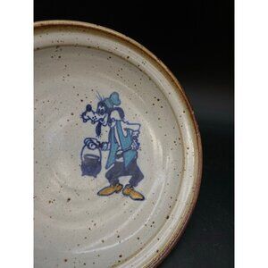 Wildfire Goofy 8” Soup Bowl dated 1987 Salt Glaze Pottery